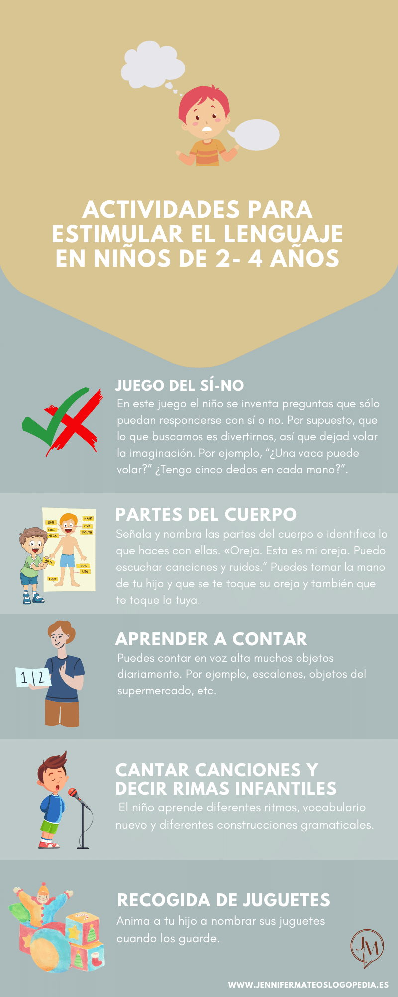 Actividades para estimular el lenguaje en niños
